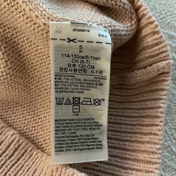 Gap girls fair isle pink sweater - Picture 5 of 5